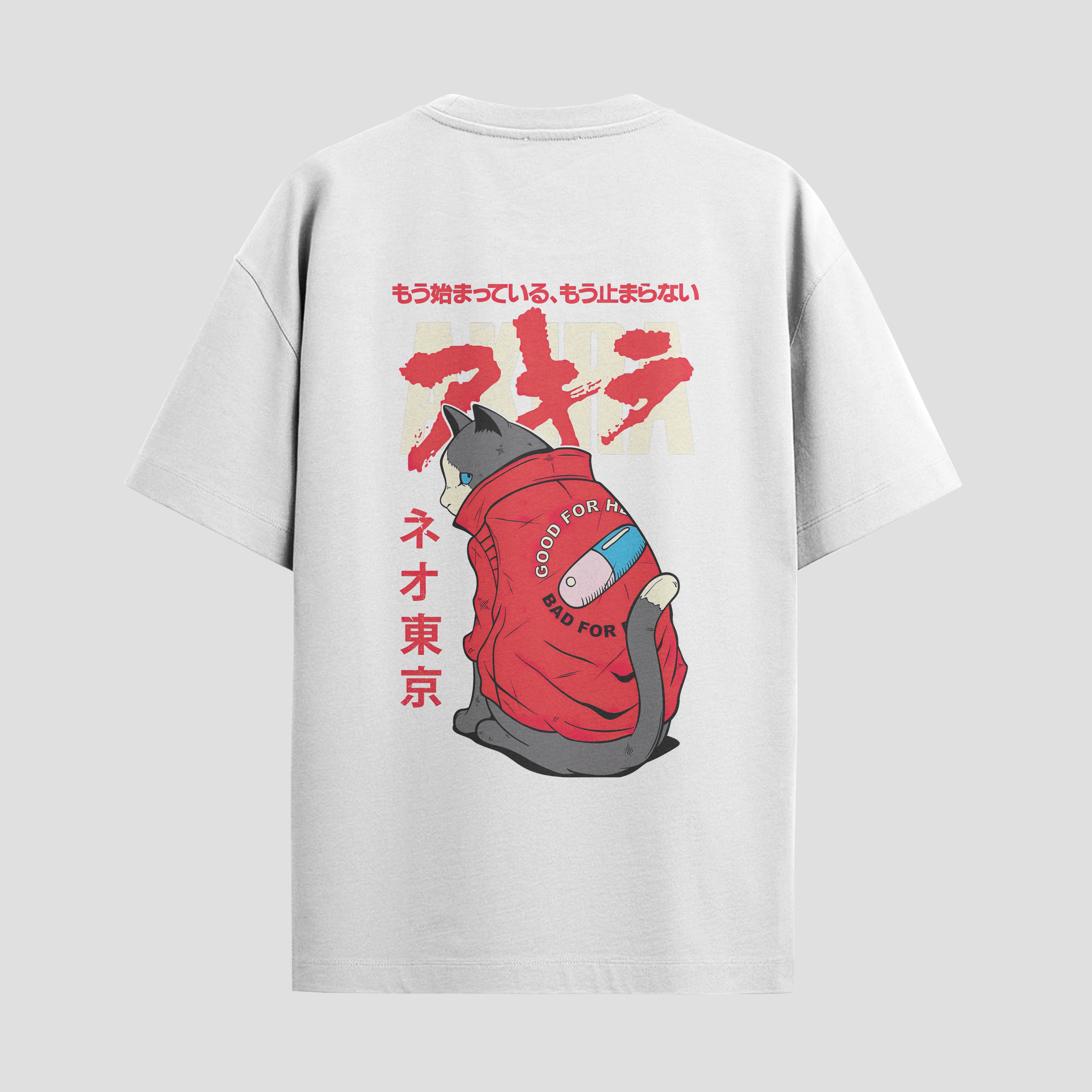 Playera urbana de anime y gaming ExtraLife MX, corte Standard Fit unisex ligero y transpirable en color Deep Black y Pure White, ropa de uso diario para gym y casual.