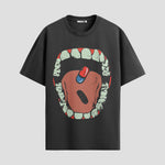 Playera urbana de anime y gaming ExtraLife MX, corte Standard Fit unisex ligero y transpirable en color Deep Black y Pure White, ropa de uso diario para gym y casual.