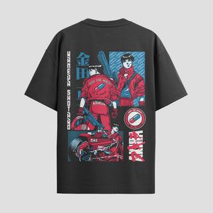 Playera urbana de anime y gaming ExtraLife MX, corte Standard Fit unisex ligero y transpirable en color Deep Black y Pure White, ropa de uso diario para gym y casual.