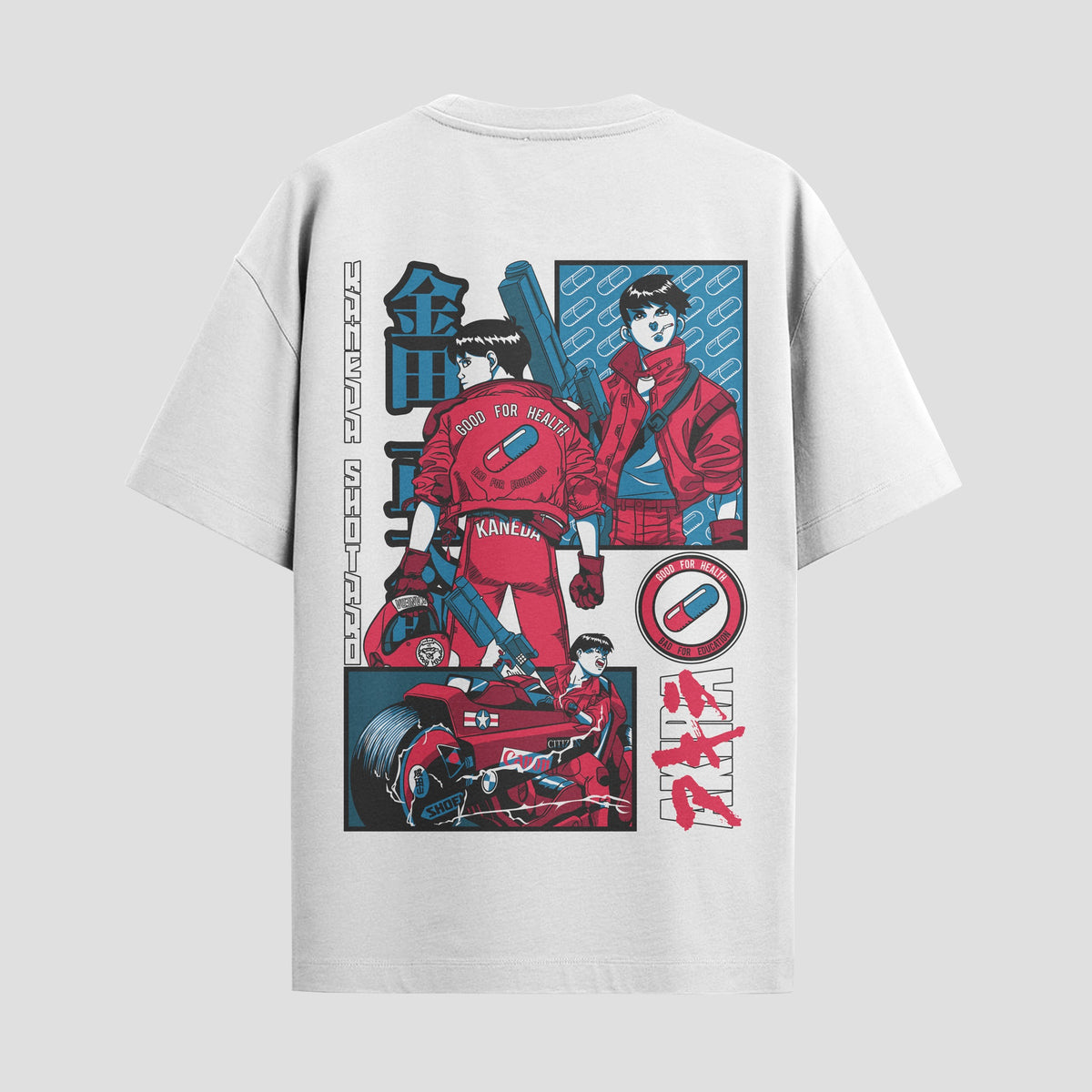 Playera urbana de anime y gaming ExtraLife MX, corte Classic Premium unisex ligero y transpirable en color Deep Black y Pure White, ropa de uso diario para gym y casual.