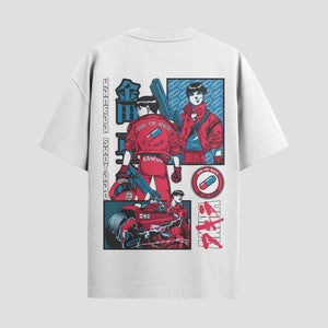 Playera urbana de anime y gaming ExtraLife MX, corte Standard Fit unisex ligero y transpirable en color Deep Black y Pure White, ropa de uso diario para gym y casual.