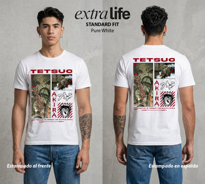 Neo Tokyo | La Mutacion Nuclear #00032 - Playera Standard Fit | Pure White - Foto en modelo