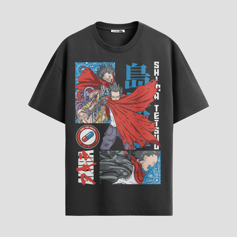Playera urbana de anime y gaming ExtraLife MX, corte Standard Fit unisex ligero y transpirable en color Deep Black y Pure White, ropa de uso diario para gym y casual.