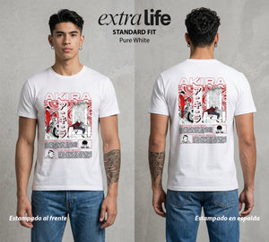 Neo Tokyo | El Caos del Futuro #00036 - Playera Standard Fit | Pure White - Foto en modelo