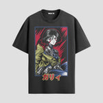 Playera urbana de anime y gaming ExtraLife MX, corte Standard Fit unisex ligero y transpirable en color Deep Black y Pure White, ropa de uso diario para gym y casual.