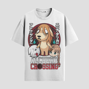 Playera urbana de anime y gaming ExtraLife MX, corte Standard Fit unisex ligero y transpirable en color Deep Black y Pure White, ropa de uso diario para gym y casual.