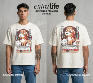 La Isla del Descanso | La Alchemy de la Isla #00045 - Playera Oversized Premium | Off White - Foto en modelo
