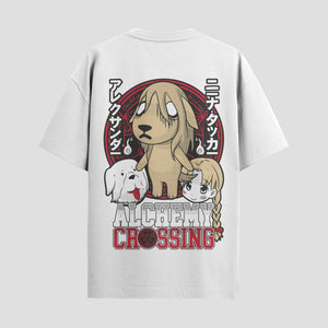 Playera urbana de anime y gaming ExtraLife MX, corte Standard Fit unisex ligero y transpirable en color Deep Black y Pure White, ropa de uso diario para gym y casual.