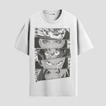 Playera urbana de anime y gaming ExtraLife MX, corte Standard Fit unisex ligero y transpirable en color Deep Black y Pure White, ropa de uso diario para gym y casual.