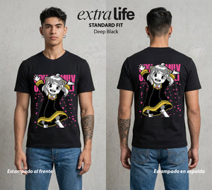 Familia de Operativos | La Agente Telepática #00052 - Playera Standard Fit | Deep Black - Foto en modelo