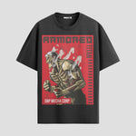 Playera urbana de anime y gaming ExtraLife MX, corte Standard Fit unisex ligero y transpirable en color Deep Black y Pure White, ropa de uso diario para gym y casual.