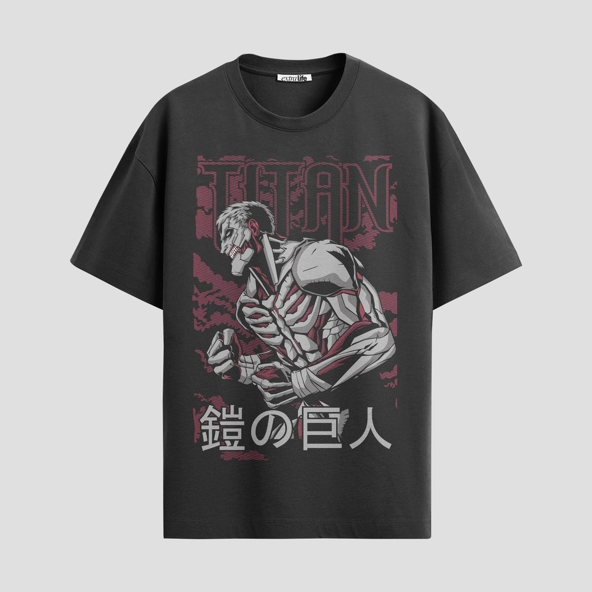 Playera urbana de anime y gaming ExtraLife MX, corte Classic Premium unisex ligero y transpirable en color Deep Black y Pure White, ropa de uso diario para gym y casual.