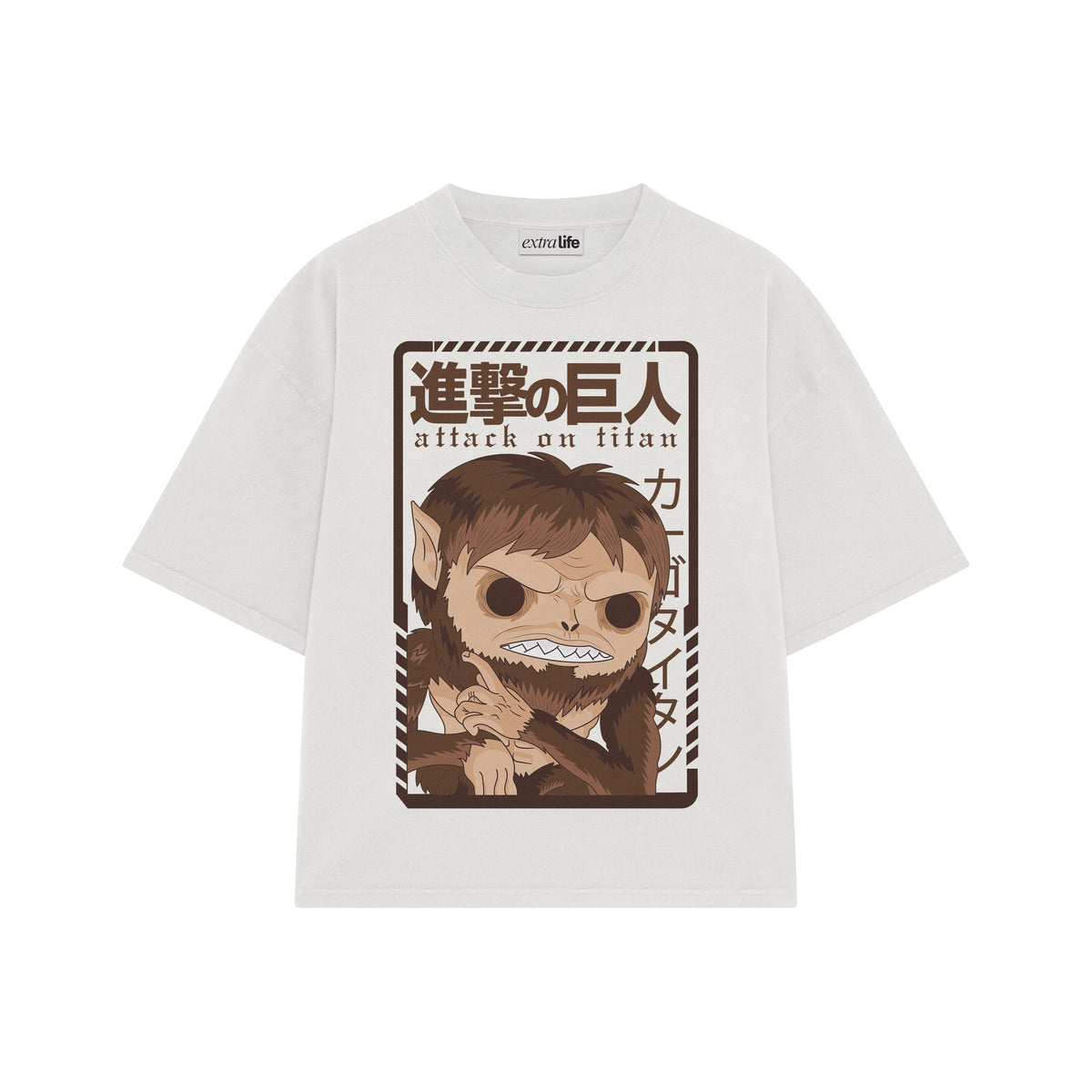 Playera streetwear premium de anime y gaming ExtraLife MX, corte oversized drop shoulder ligero y fresco en color Deep Black y Off-White, moda urbana mexicana de culto.