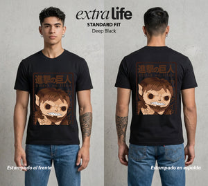 Mas Alla del Muro | La Bestia del Muro #00061 - Playera Standard Fit | Deep Black - Foto en modelo