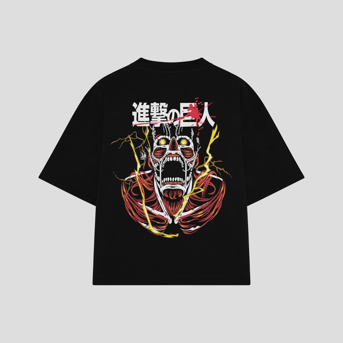 Playera streetwear premium de anime y gaming ExtraLife MX, corte oversized drop shoulder ligero y fresco en color Deep Black y Off-White, moda urbana mexicana de culto.