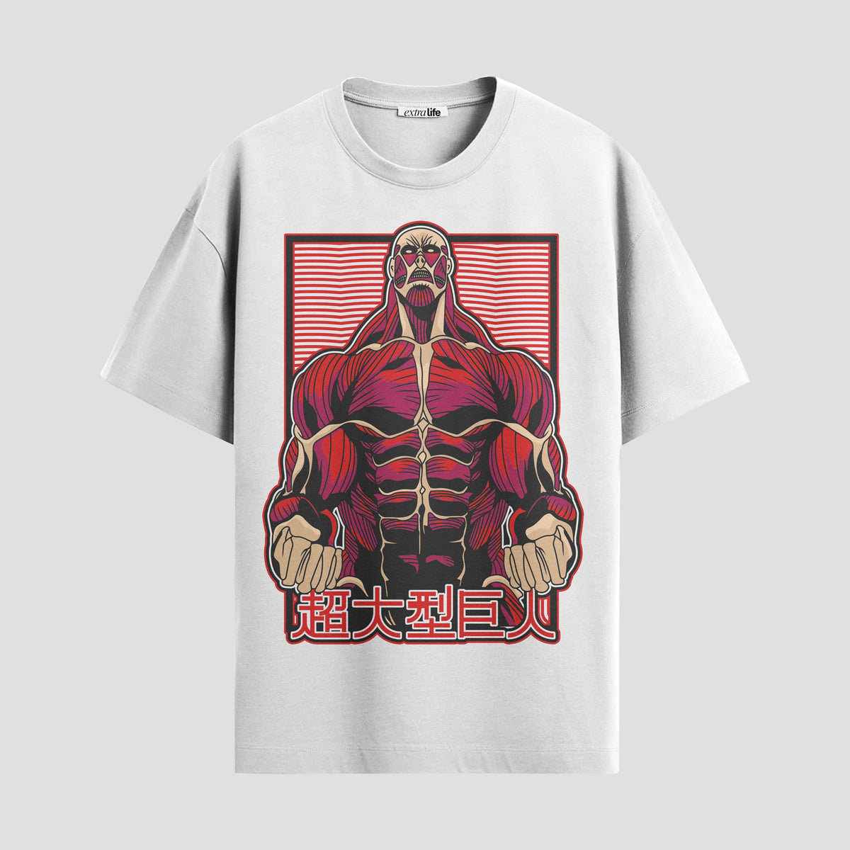Playera urbana de anime y gaming ExtraLife MX, corte Classic Premium unisex ligero y transpirable en color Deep Black y Pure White, ropa de uso diario para gym y casual.