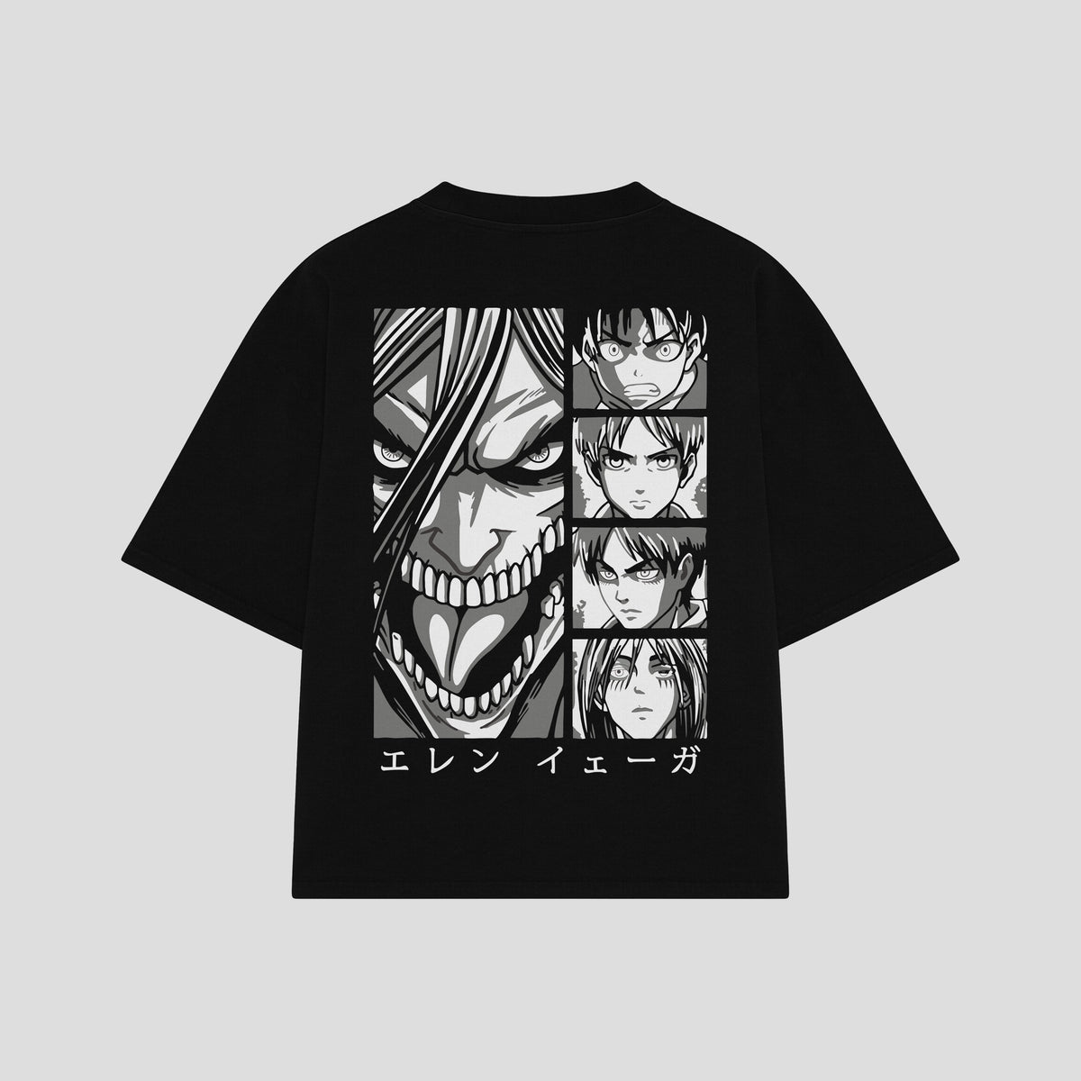 Playera streetwear premium de anime y gaming ExtraLife MX, corte oversized drop shoulder ligero y fresco en color Deep Black y Off-White, moda urbana mexicana de culto.