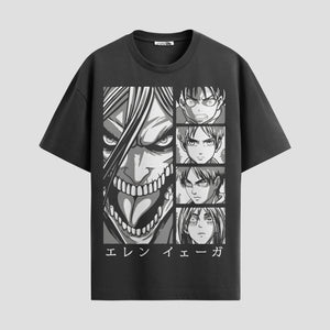Playera urbana de anime y gaming ExtraLife MX, corte Standard Fit unisex ligero y transpirable en color Deep Black y Pure White, ropa de uso diario para gym y casual.