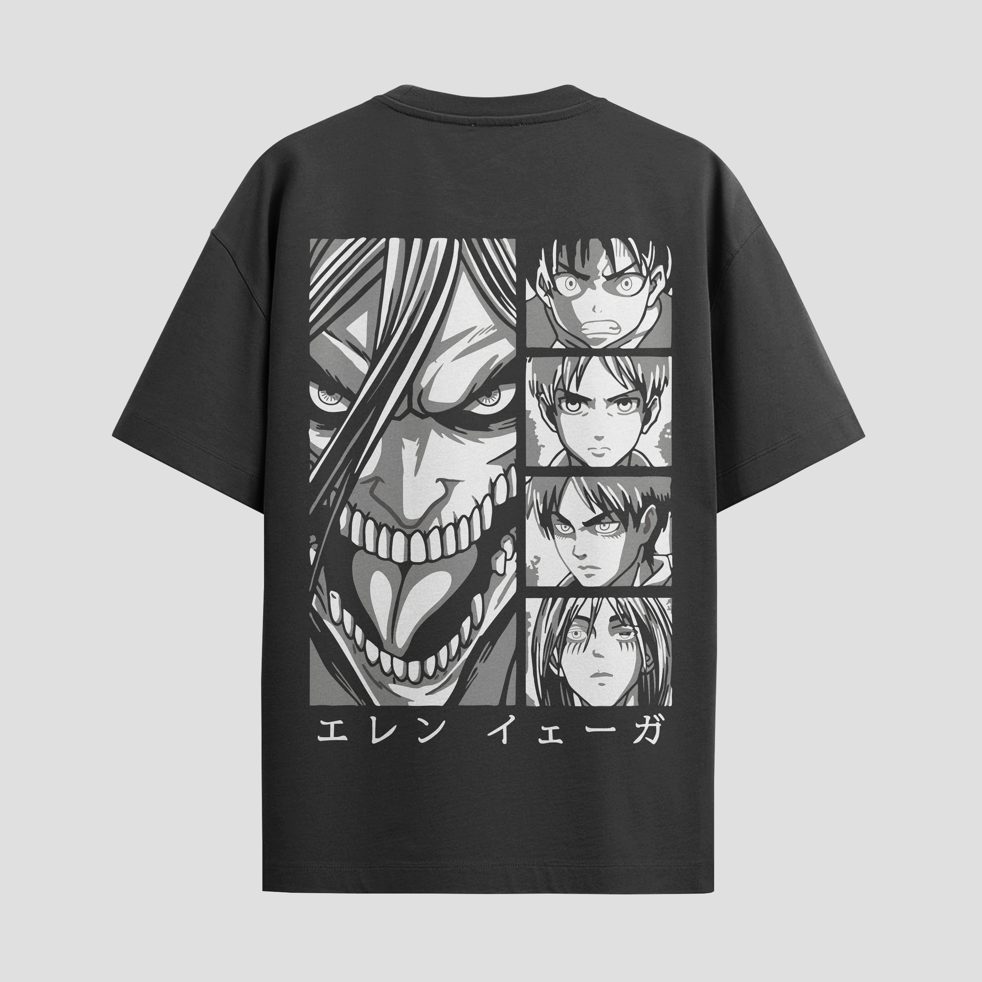 Playera urbana de anime y gaming ExtraLife MX, corte Standard Fit unisex ligero y transpirable en color Deep Black y Pure White, ropa de uso diario para gym y casual.