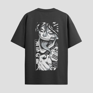 Playera urbana de anime y gaming ExtraLife MX, corte Standard Fit unisex ligero y transpirable en color Deep Black y Pure White, ropa de uso diario para gym y casual.