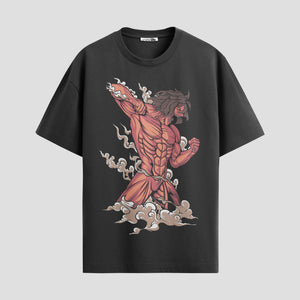 Playera urbana de anime y gaming ExtraLife MX, corte Standard Fit unisex ligero y transpirable en color Deep Black y Pure White, ropa de uso diario para gym y casual.