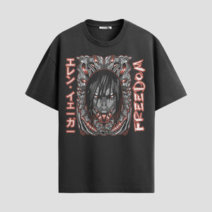 Playera urbana de anime y gaming ExtraLife MX, corte Standard Fit unisex ligero y transpirable en color Deep Black y Pure White, ropa de uso diario para gym y casual.