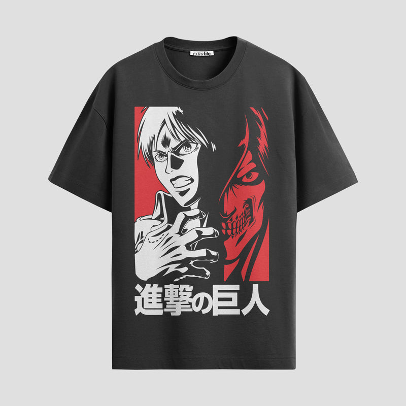 Playera urbana de anime y gaming ExtraLife MX, corte Standard Fit unisex ligero y transpirable en color Deep Black y Pure White, ropa de uso diario para gym y casual.