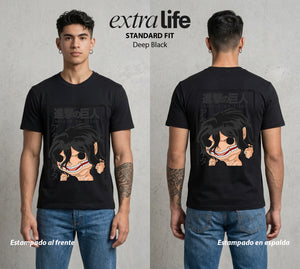 Mas Alla del Muro | La Libertad o la Muerte #00087 - Playera Standard Fit | Deep Black - Foto en modelo