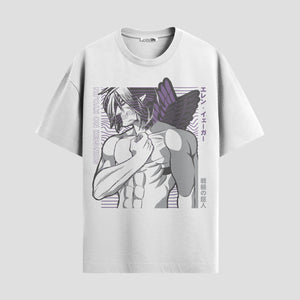 Playera urbana de anime y gaming ExtraLife MX, corte Standard Fit unisex ligero y transpirable en color Deep Black y Pure White, ropa de uso diario para gym y casual.