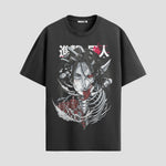 Playera urbana de anime y gaming ExtraLife MX, corte Standard Fit unisex ligero y transpirable en color Deep Black y Pure White, ropa de uso diario para gym y casual.
