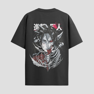 Playera urbana de anime y gaming ExtraLife MX, corte Standard Fit unisex ligero y transpirable en color Deep Black y Pure White, ropa de uso diario para gym y casual.