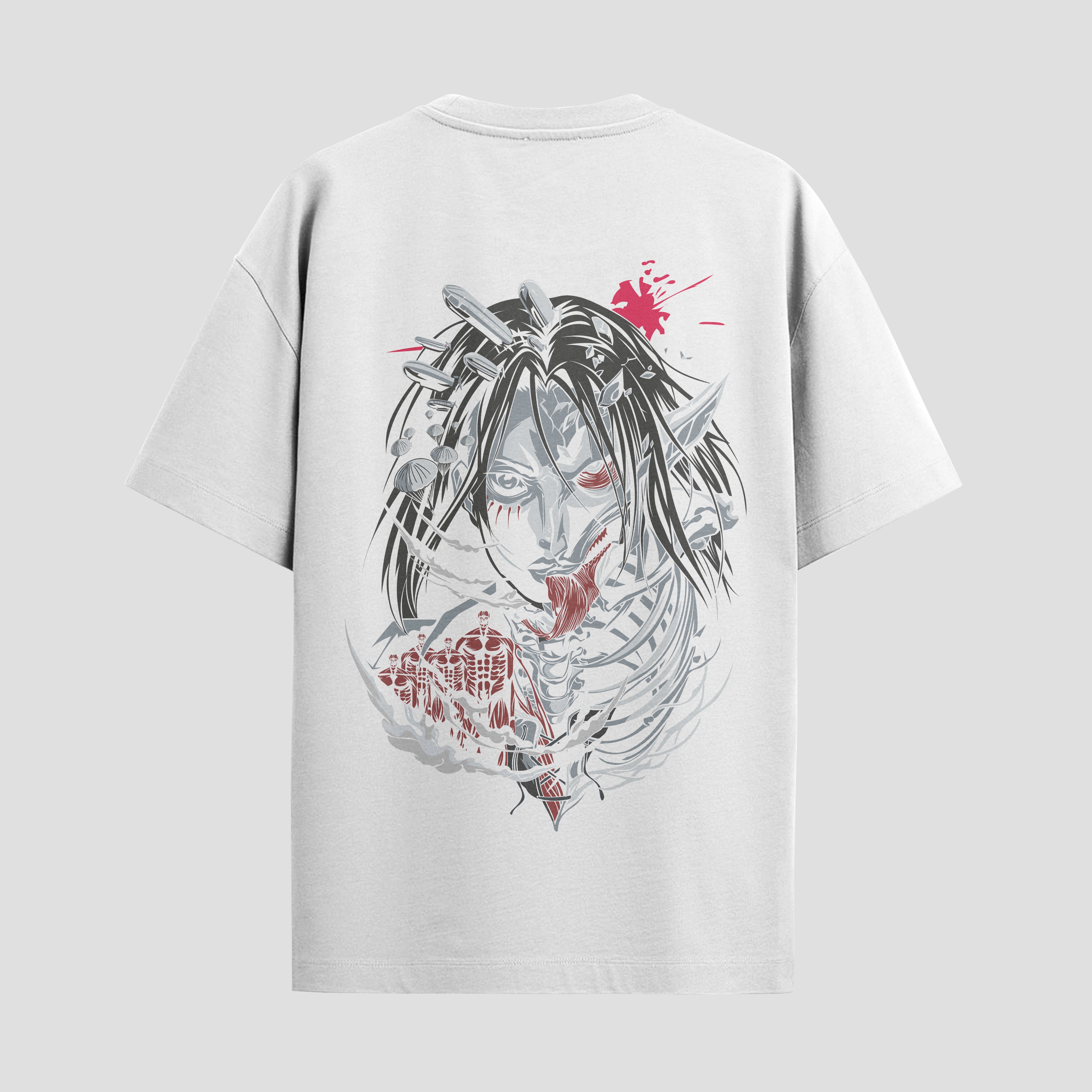 Playera urbana de anime y gaming ExtraLife MX, corte Standard Fit unisex ligero y transpirable en color Deep Black y Pure White, ropa de uso diario para gym y casual.