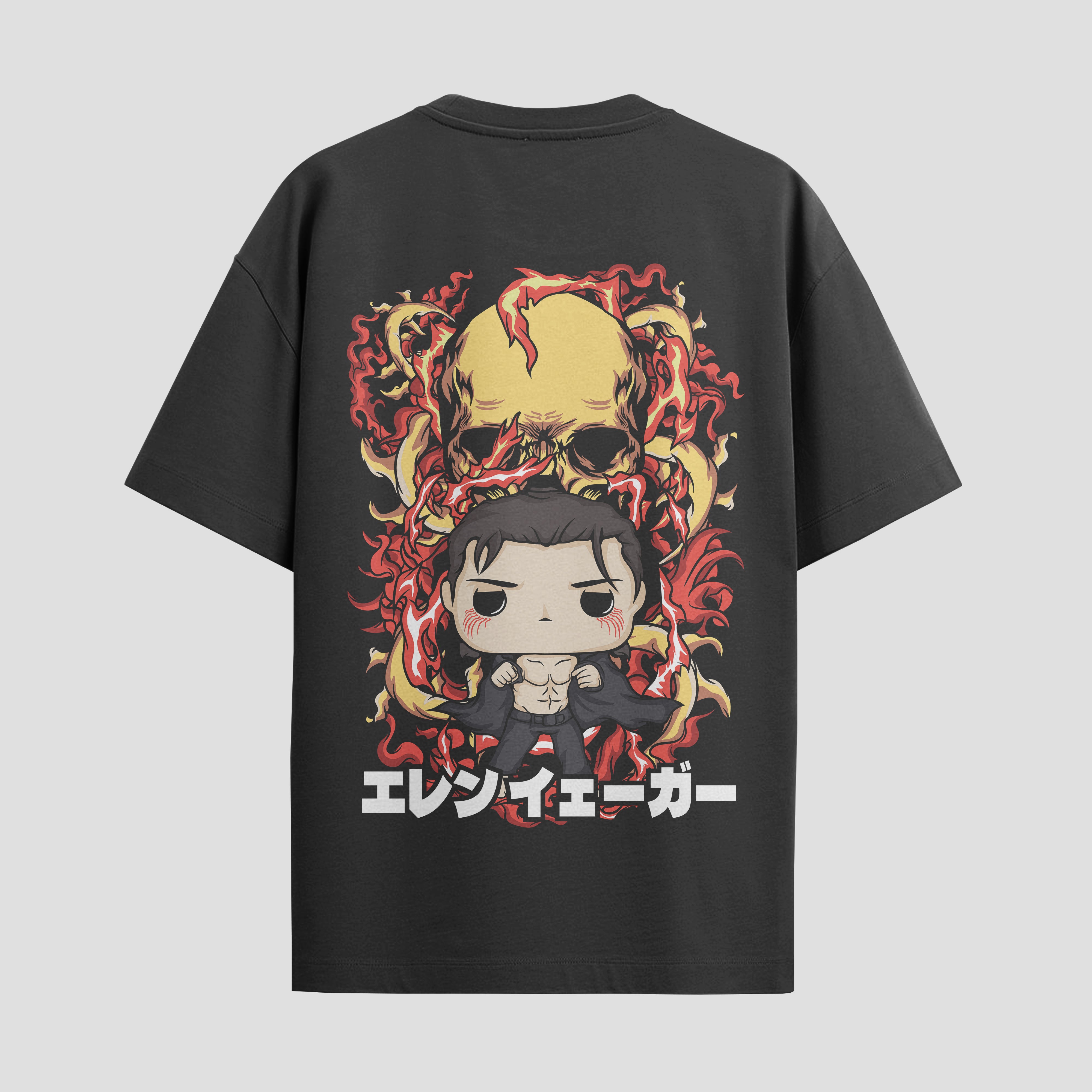 Playera urbana de anime y gaming ExtraLife MX, corte Standard Fit unisex ligero y transpirable en color Deep Black y Pure White, ropa de uso diario para gym y casual.
