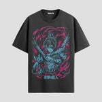 Playera urbana de anime y gaming ExtraLife MX, corte Standard Fit unisex ligero y transpirable en color Deep Black y Pure White, ropa de uso diario para gym y casual.