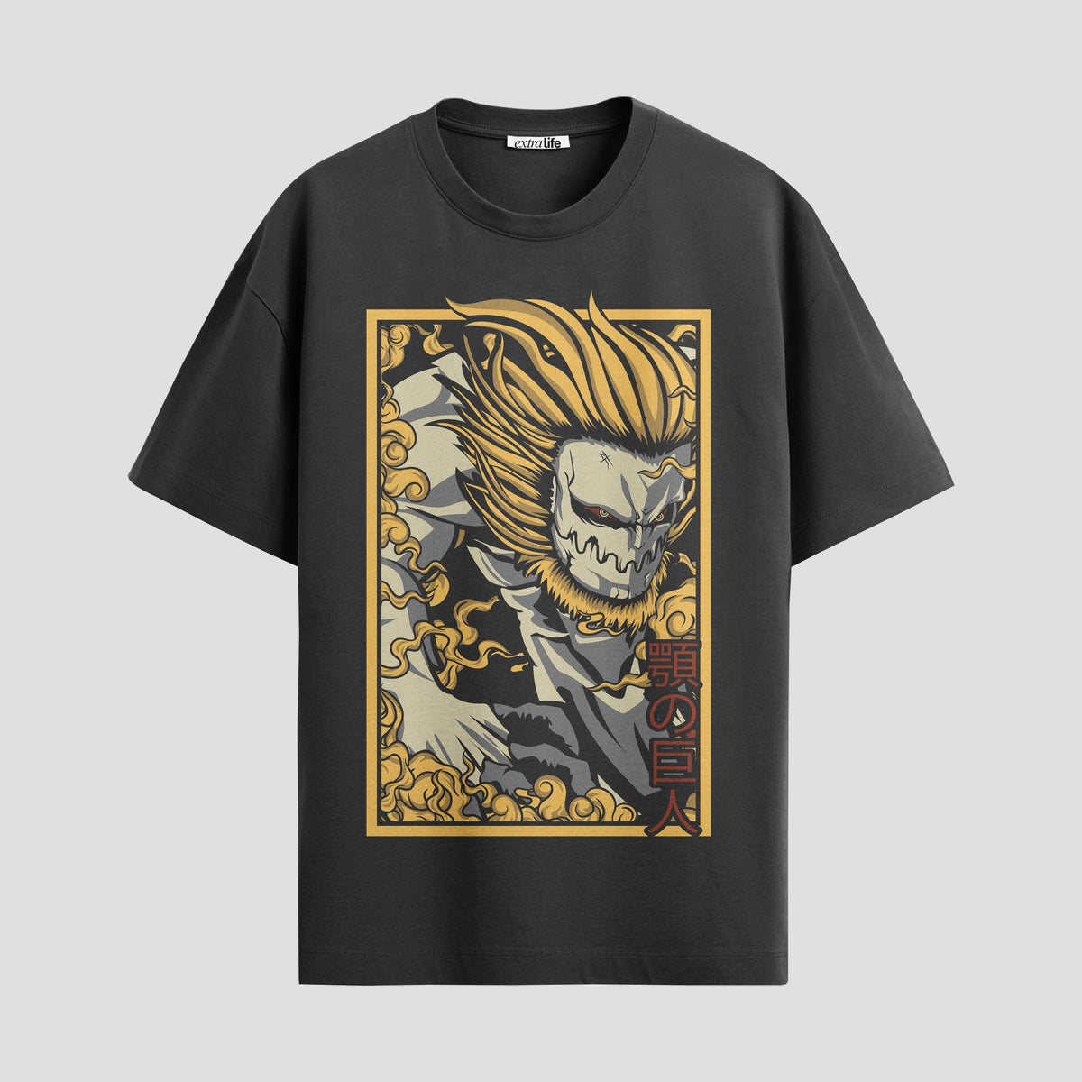 Playera urbana de anime y gaming ExtraLife MX, corte Classic Premium unisex ligero y transpirable en color Deep Black y Pure White, ropa de uso diario para gym y casual.