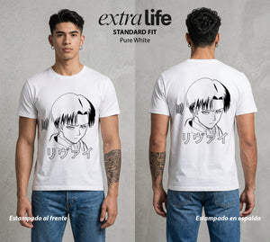 Mas Alla del Muro | El Acero Veloz #00106 - Playera Standard Fit | Pure White - Foto en modelo