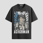Playera urbana de anime y gaming ExtraLife MX, corte Standard Fit unisex ligero y transpirable en color Deep Black y Pure White, ropa de uso diario para gym y casual.