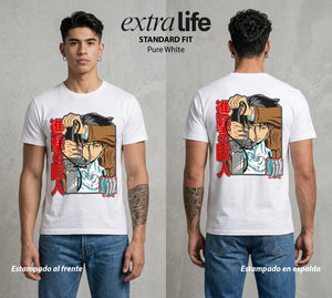 Mas Alla del Muro | Filo sin Derrota #00109 - Playera Standard Fit | Pure White - Foto en modelo
