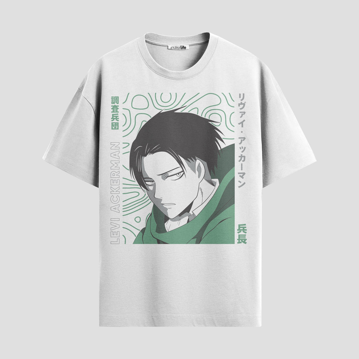 Playera urbana de anime y gaming ExtraLife MX, corte Classic Premium unisex ligero y transpirable en color Deep Black y Pure White, ropa de uso diario para gym y casual.