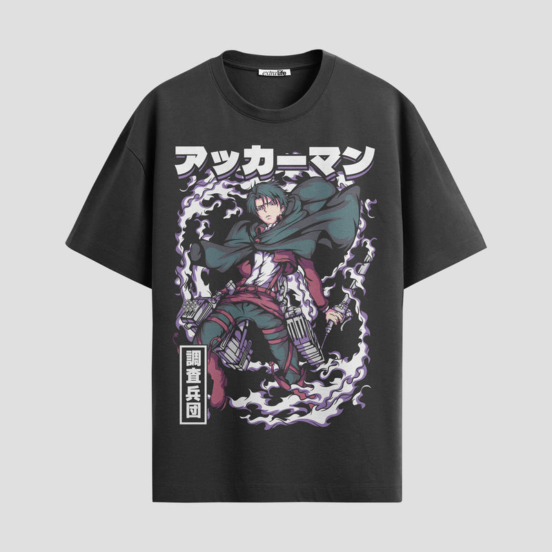 Playera urbana de anime y gaming ExtraLife MX, corte Standard Fit unisex ligero y transpirable en color Deep Black y Pure White, ropa de uso diario para gym y casual.