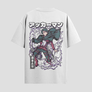 Playera urbana de anime y gaming ExtraLife MX, corte Standard Fit unisex ligero y transpirable en color Deep Black y Pure White, ropa de uso diario para gym y casual.