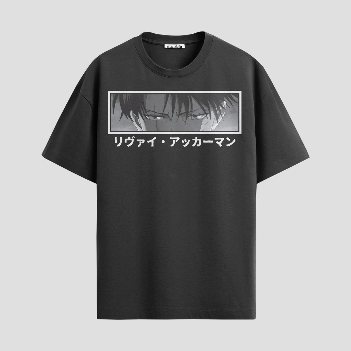 Playera urbana de anime y gaming ExtraLife MX, corte Classic Premium unisex ligero y transpirable en color Deep Black y Pure White, ropa de uso diario para gym y casual.