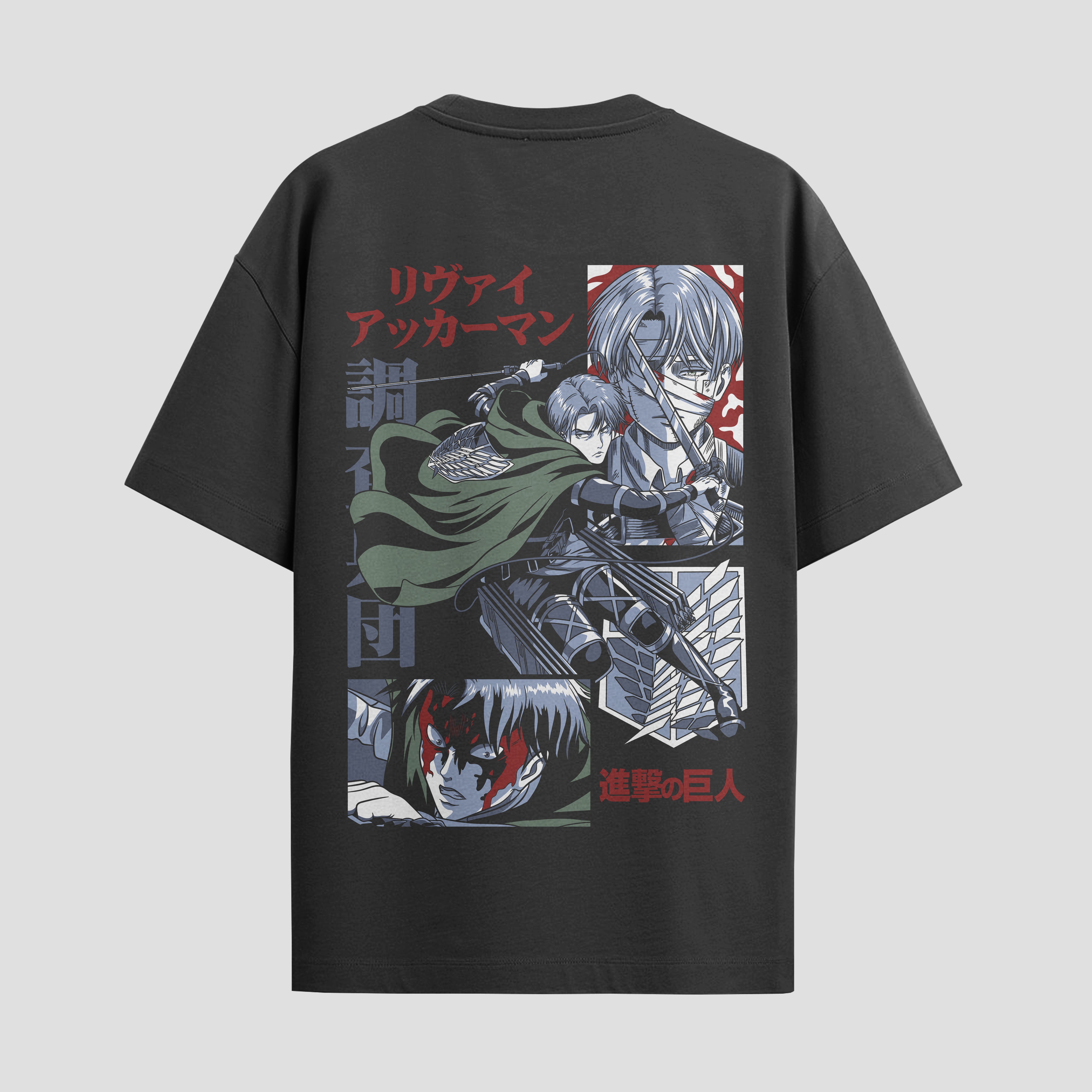 Playera urbana de anime y gaming ExtraLife MX, corte Standard Fit unisex ligero y transpirable en color Deep Black y Pure White, ropa de uso diario para gym y casual.