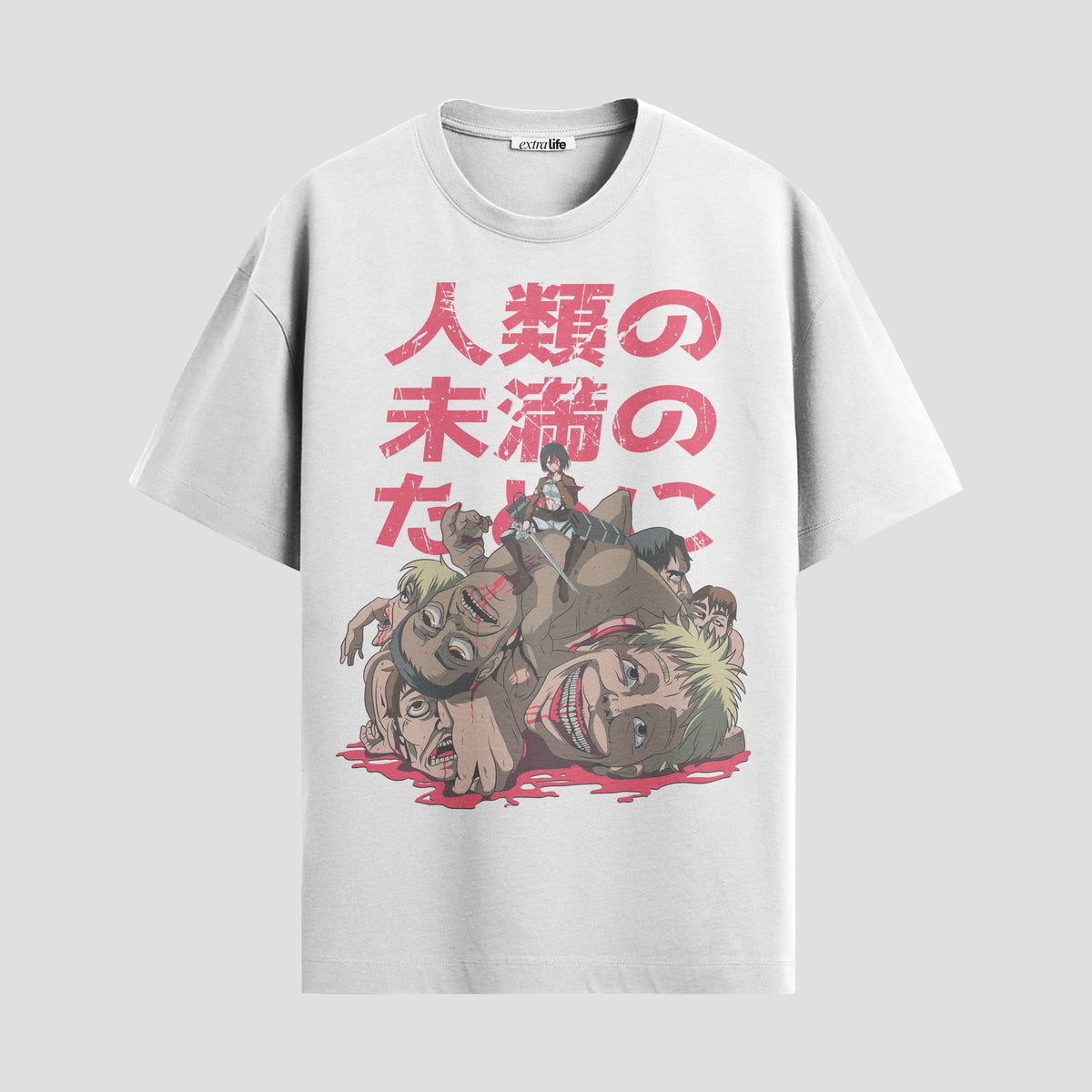 Playera urbana de anime y gaming ExtraLife MX, corte Classic Premium unisex ligero y transpirable en color Deep Black y Pure White, ropa de uso diario para gym y casual.