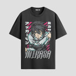 Playera urbana de anime y gaming ExtraLife MX, corte Standard Fit unisex ligero y transpirable en color Deep Black y Pure White, ropa de uso diario para gym y casual.
