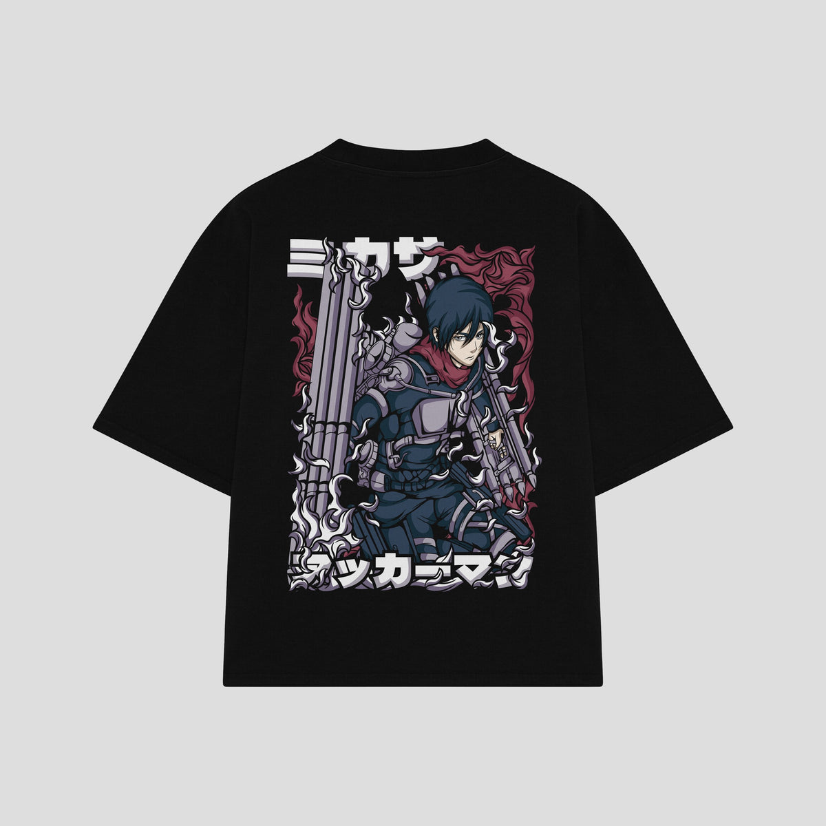 Playera streetwear premium de anime y gaming ExtraLife MX, corte oversized drop shoulder ligero y fresco en color Deep Black y Off-White, moda urbana mexicana de culto.