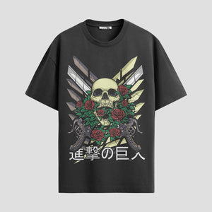 Playera urbana de anime y gaming ExtraLife MX, corte Standard Fit unisex ligero y transpirable en color Deep Black y Pure White, ropa de uso diario para gym y casual.