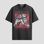 Playera urbana de anime y gaming ExtraLife MX, corte Standard Fit unisex ligero y transpirable en color Deep Black y Pure White, ropa de uso diario para gym y casual.
