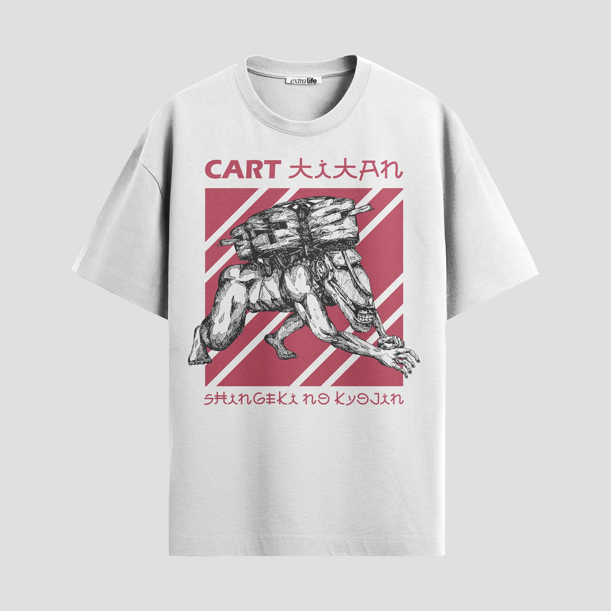 Playera urbana de anime y gaming ExtraLife MX, corte Classic Premium unisex ligero y transpirable en color Deep Black y Pure White, ropa de uso diario para gym y casual.