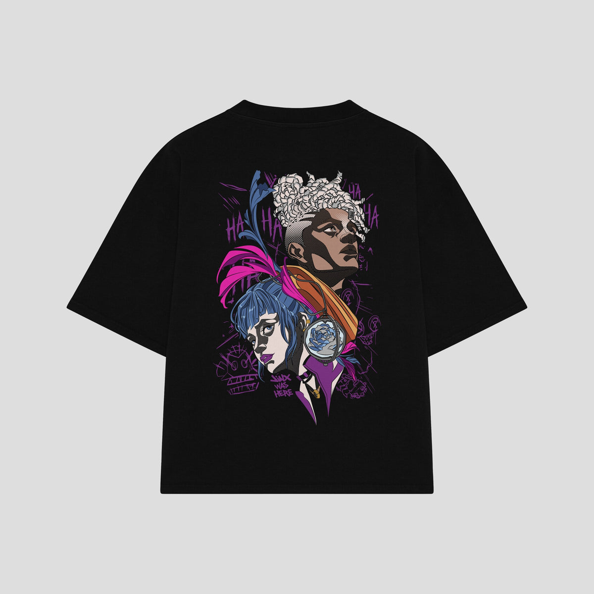 Playera streetwear premium de anime y gaming ExtraLife MX, corte oversized drop shoulder ligero y fresco en color Deep Black y Off-White, moda urbana mexicana de culto.